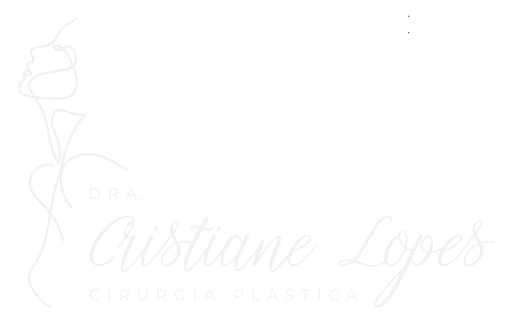 Dra. Cristiane - Logo rodapé branco
